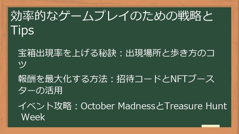 効率的なゲームプレイのための戦略とTips