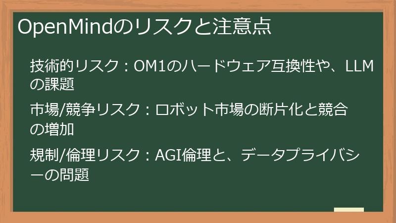 OpenMindのリスクと注意点