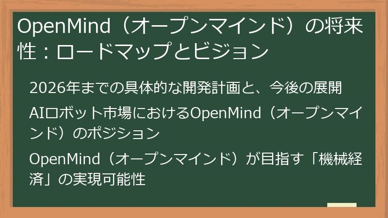OpenMind（オープンマインド）の将来性：ロードマップとビジョン