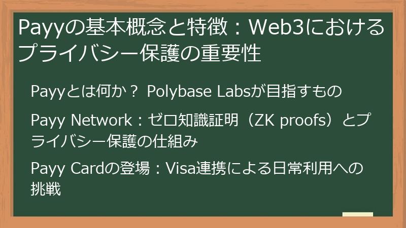 Payyの基本概念と特徴：Web3におけるプライバシー保護の重要性