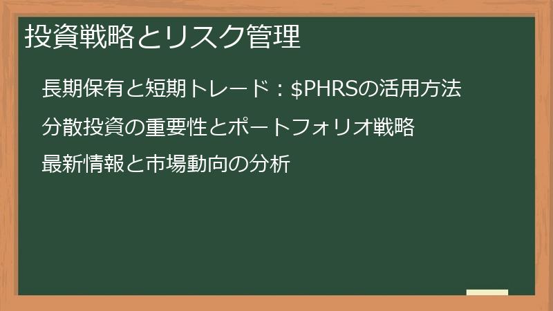 投資戦略とリスク管理