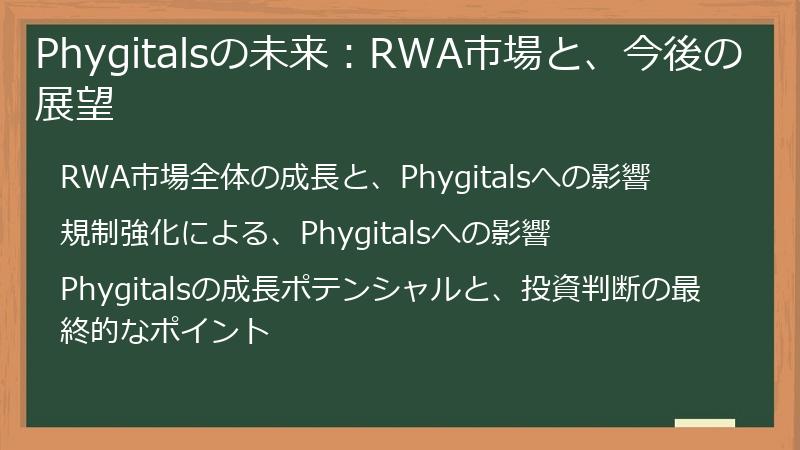 Phygitalsの未来：RWA市場と、今後の展望