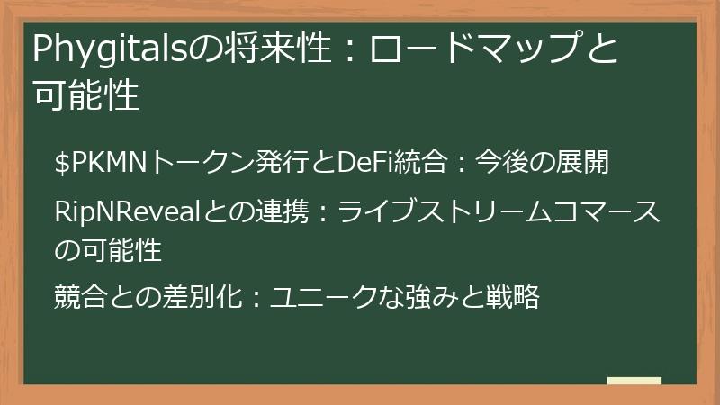 Phygitalsの将来性：ロードマップと可能性