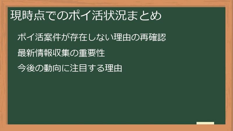 現時点でのポイ活状況まとめ