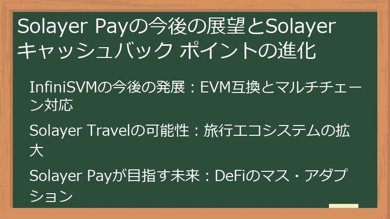 Solayer Payの今後の展望とSolayer キャッシュバック ポイントの進化