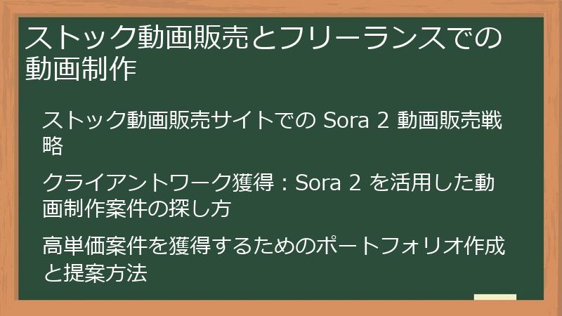 ストック動画販売とフリーランスでの動画制作