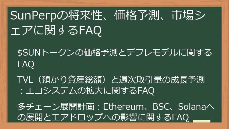 SunPerpの将来性、価格予測、市場シェアに関するFAQ