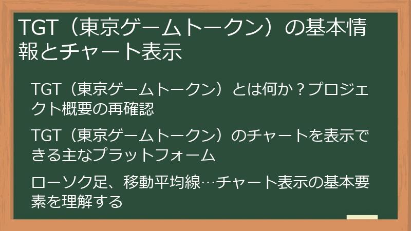 TGT（東京ゲームトークン）の基本情報とチャート表示