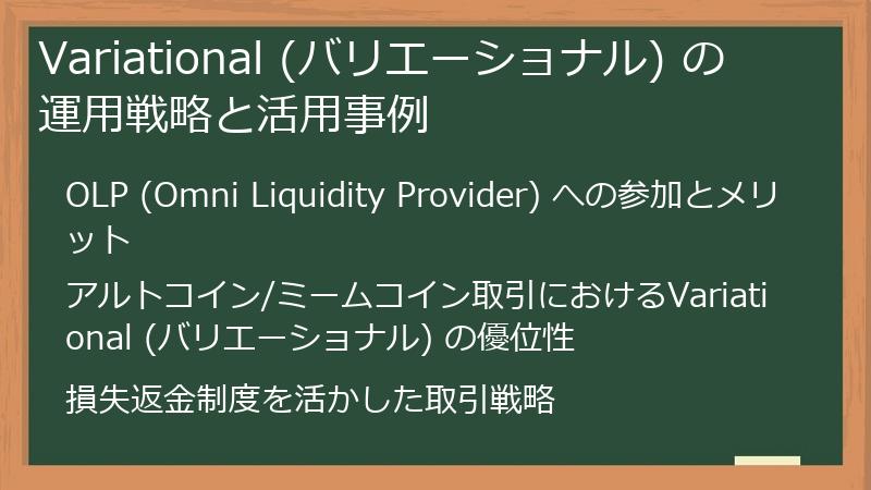 Variational (バリエーショナル) の運用戦略と活用事例