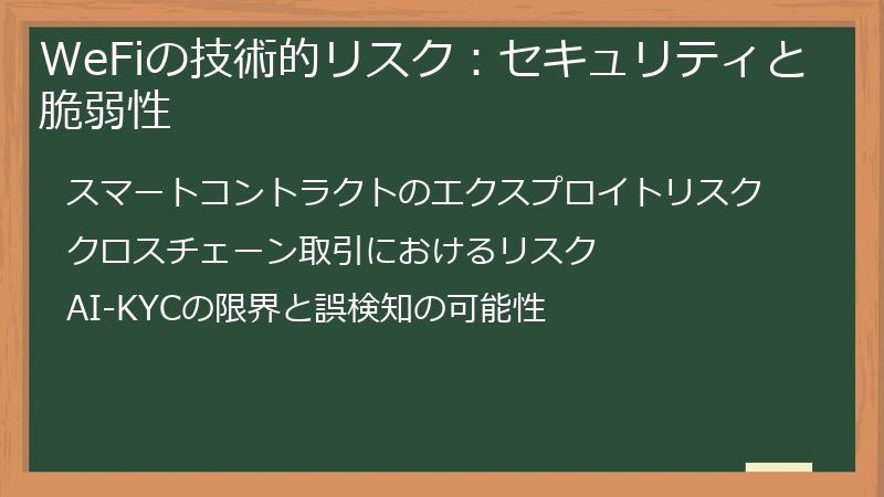 WeFiの技術的リスク：セキュリティと脆弱性