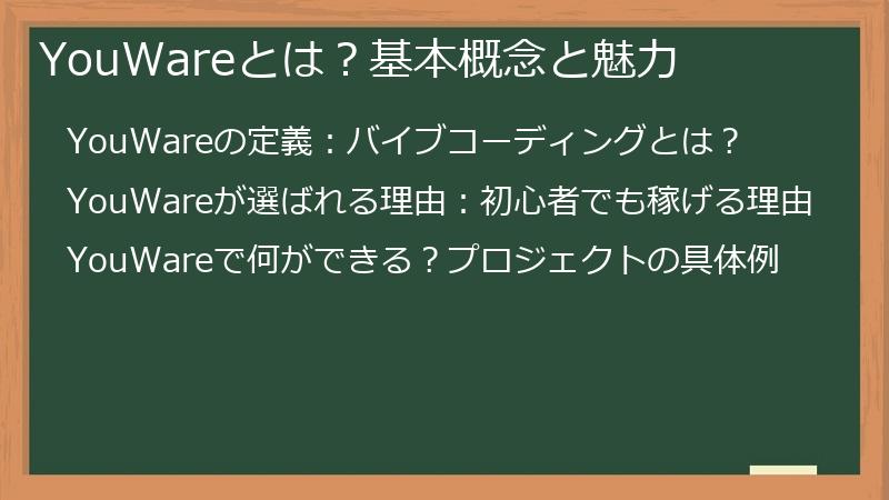 YouWareとは?基本概念と魅力