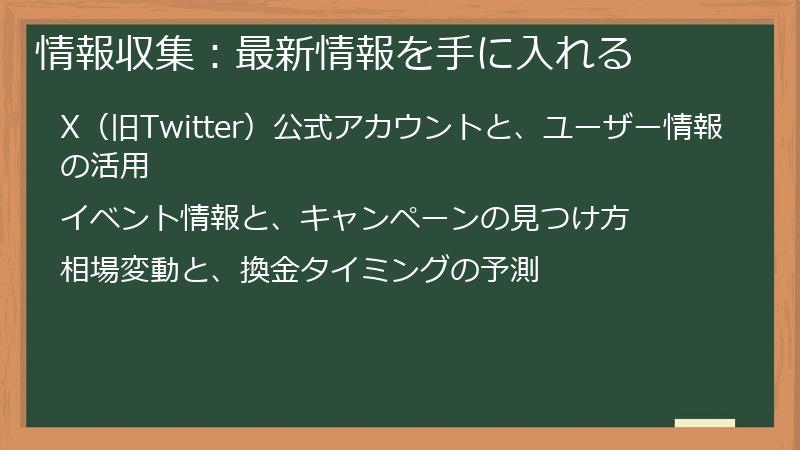 情報収集:最新情報を手に入れる
