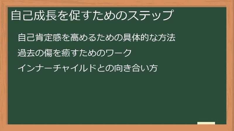 自己成長を促すためのステップ