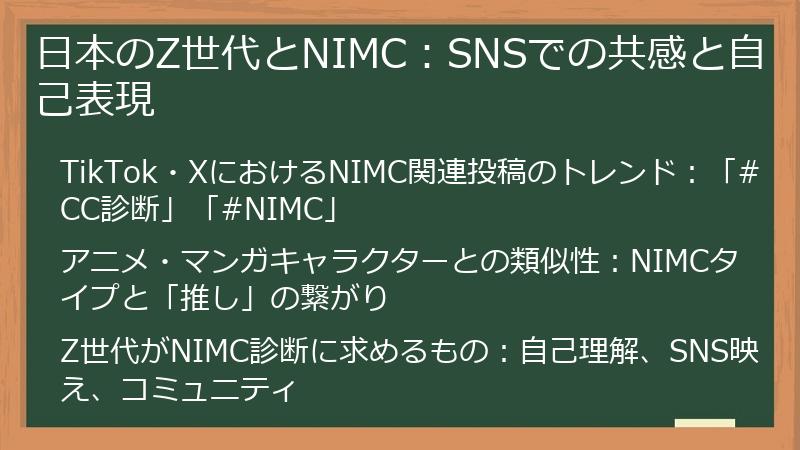 日本のZ世代とNIMC：SNSでの共感と自己表現