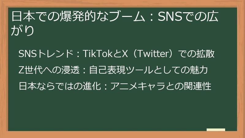 日本での爆発的なブーム：SNSでの広がり