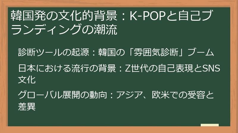 韓国発の文化的背景：K-POPと自己ブランディングの潮流
