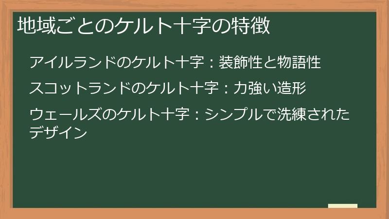 地域ごとのケルト十字の特徴