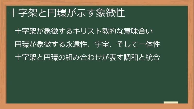 十字架と円環が示す象徴性