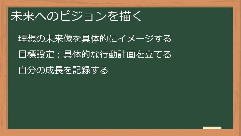 未来へのビジョンを描く