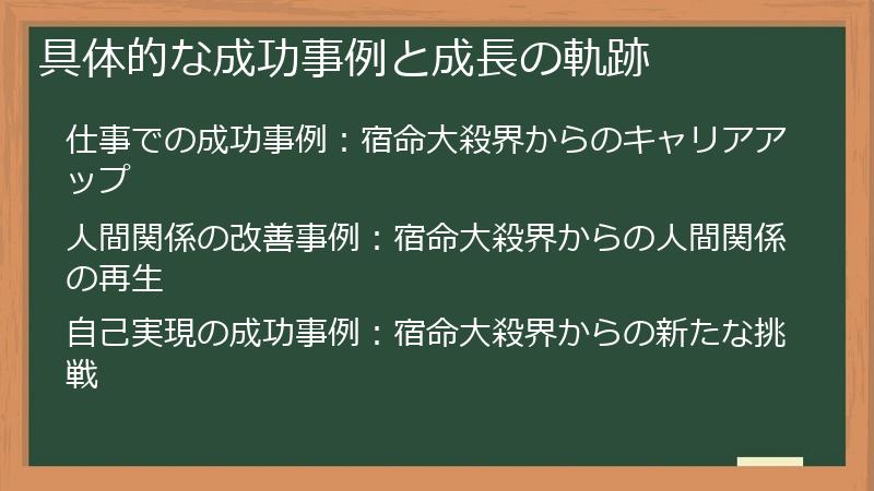 具体的な成功事例と成長の軌跡