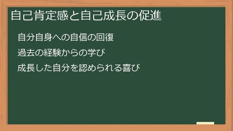 自己肯定感と自己成長の促進