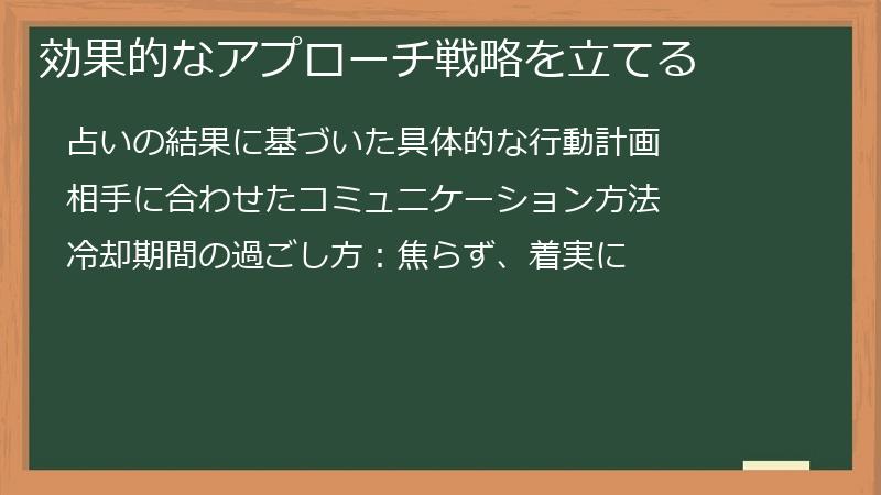 効果的なアプローチ戦略を立てる