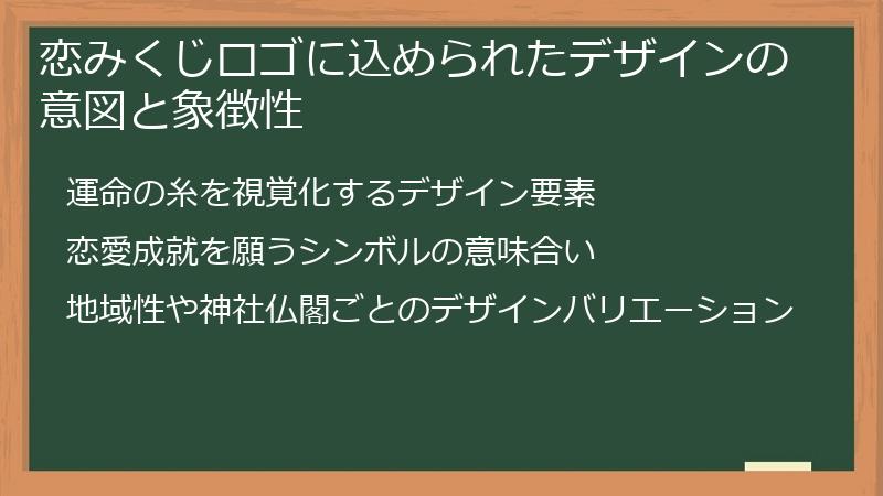 恋みくじロゴに込められたデザインの意図と象徴性