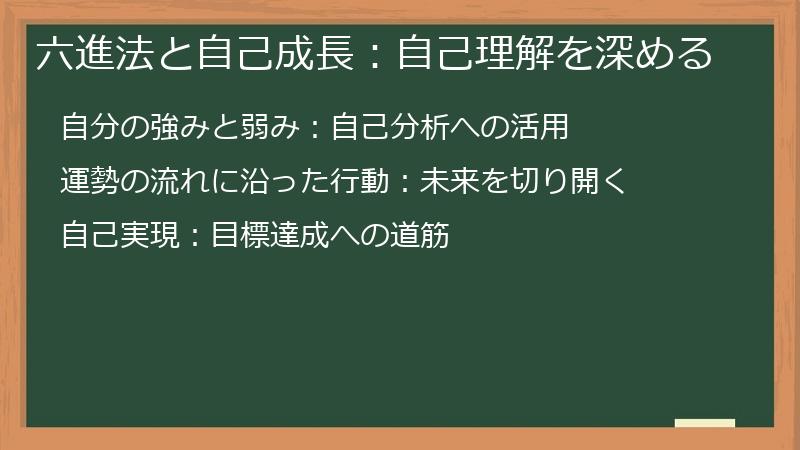 六進法と自己成長：自己理解を深める