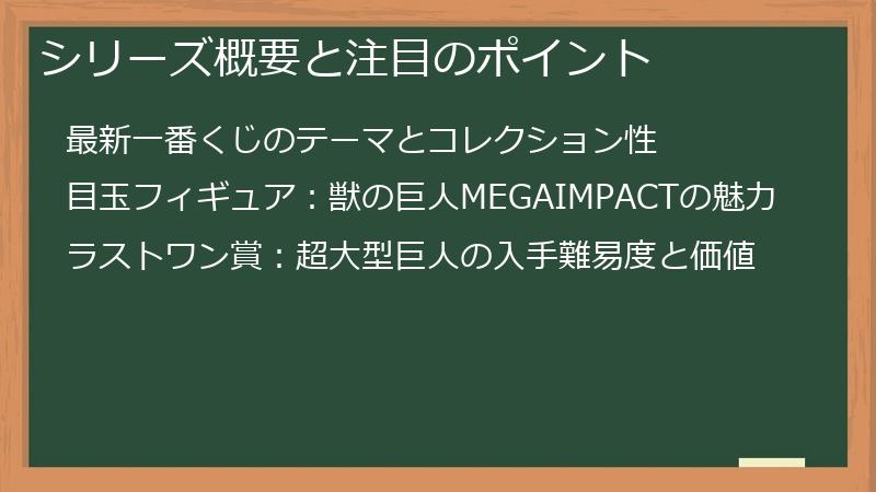 シリーズ概要と注目のポイント