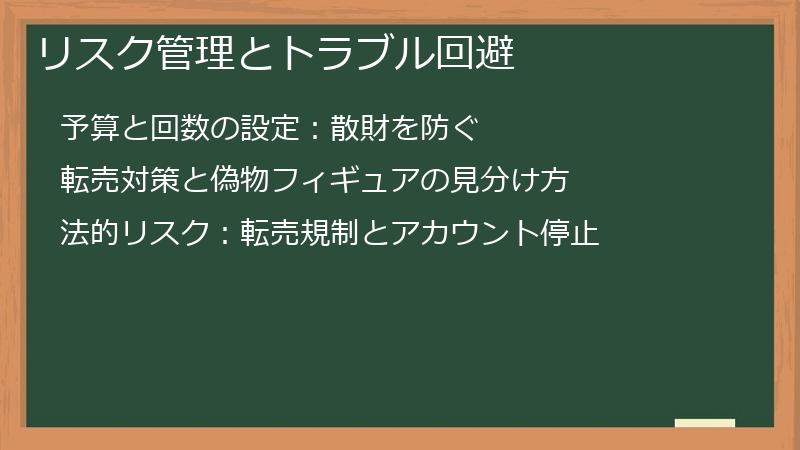 リスク管理とトラブル回避
