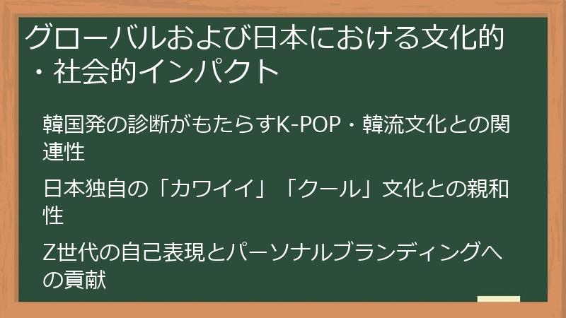 グローバルおよび日本における文化的・社会的インパクト