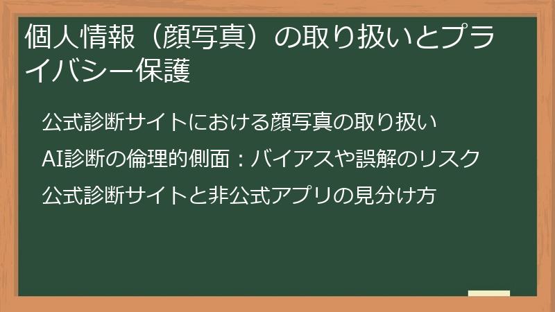 個人情報（顔写真）の取り扱いとプライバシー保護