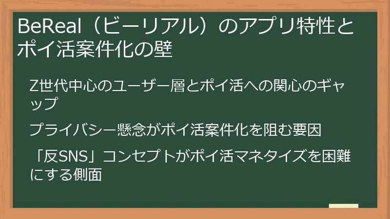 BeReal（ビーリアル）のアプリ特性とポイ活案件化の壁