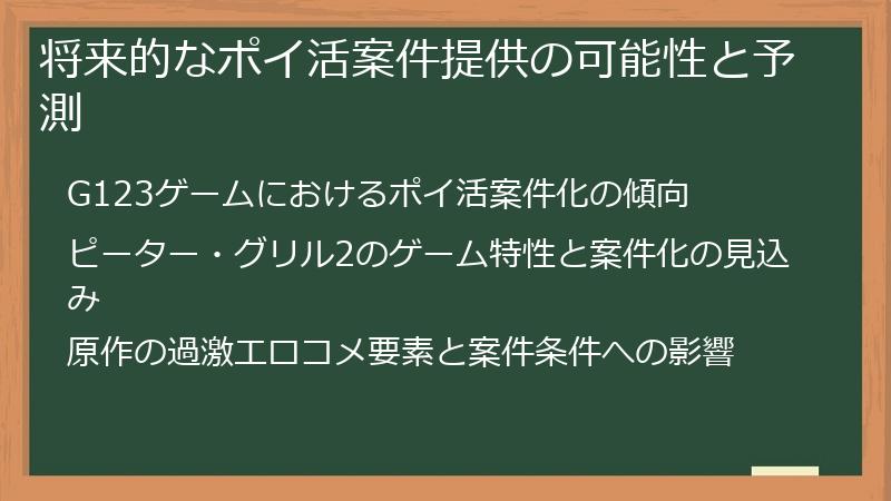 将来的なポイ活案件提供の可能性と予測