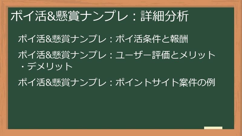 ポイ活&懸賞ナンプレ：詳細分析