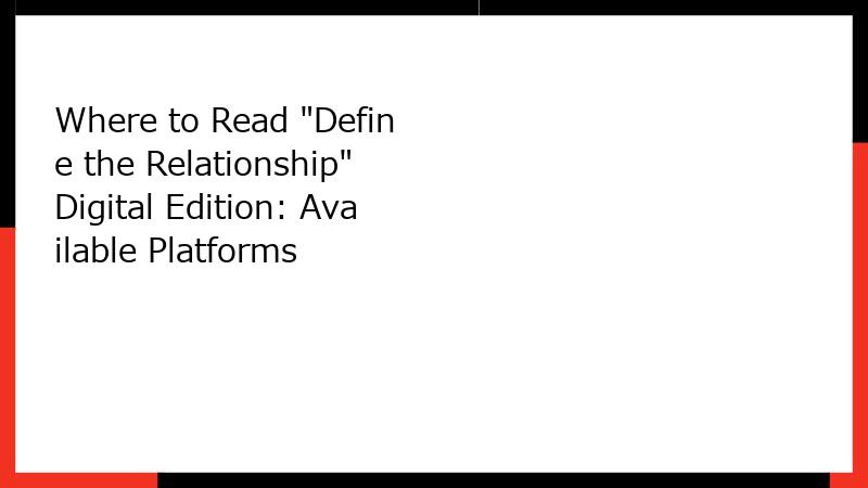 Where to Read 