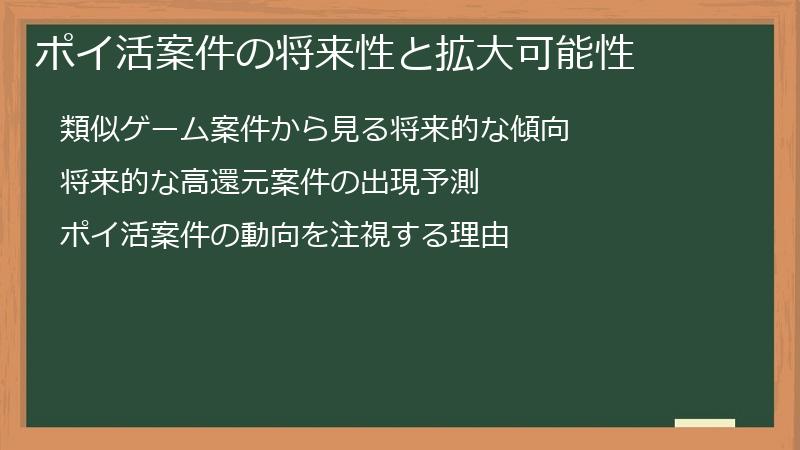 ポイ活案件の将来性と拡大可能性