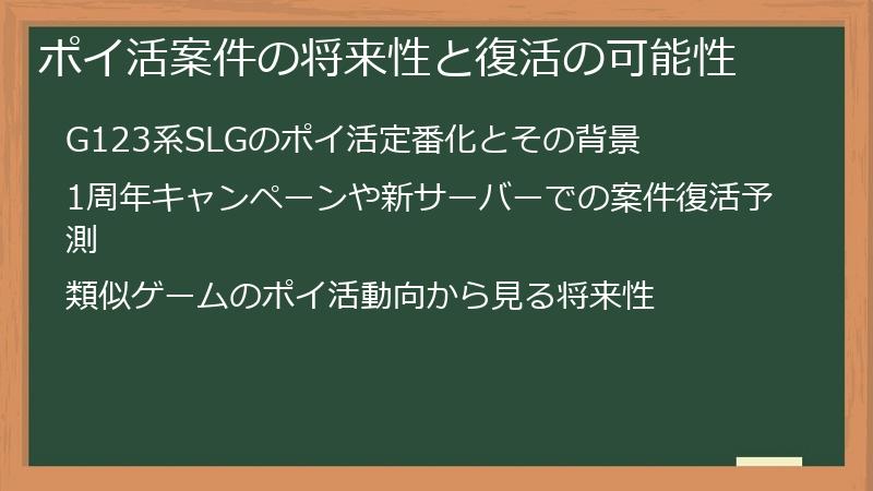 ポイ活案件の将来性と復活の可能性