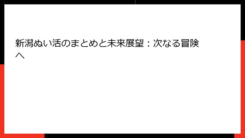 新潟ぬい活のまとめと未来展望：次なる冒険へ
