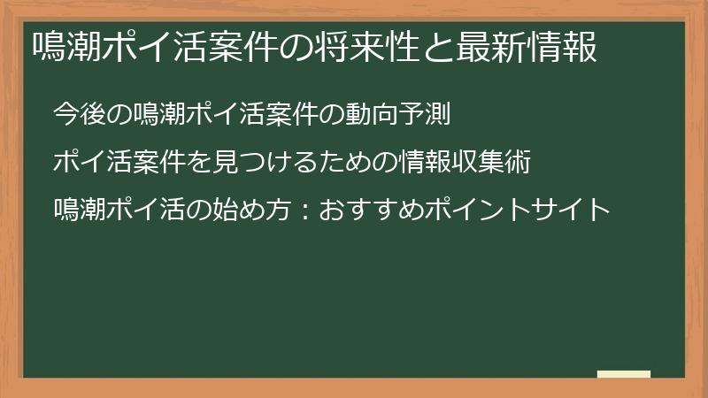 鳴潮ポイ活案件の将来性と最新情報