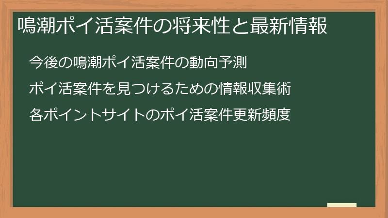 鳴潮ポイ活案件の将来性と最新情報